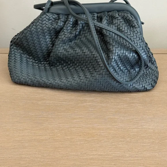 Anthropologie Woven Clutch in Slate Blue - Picture 3 of 5